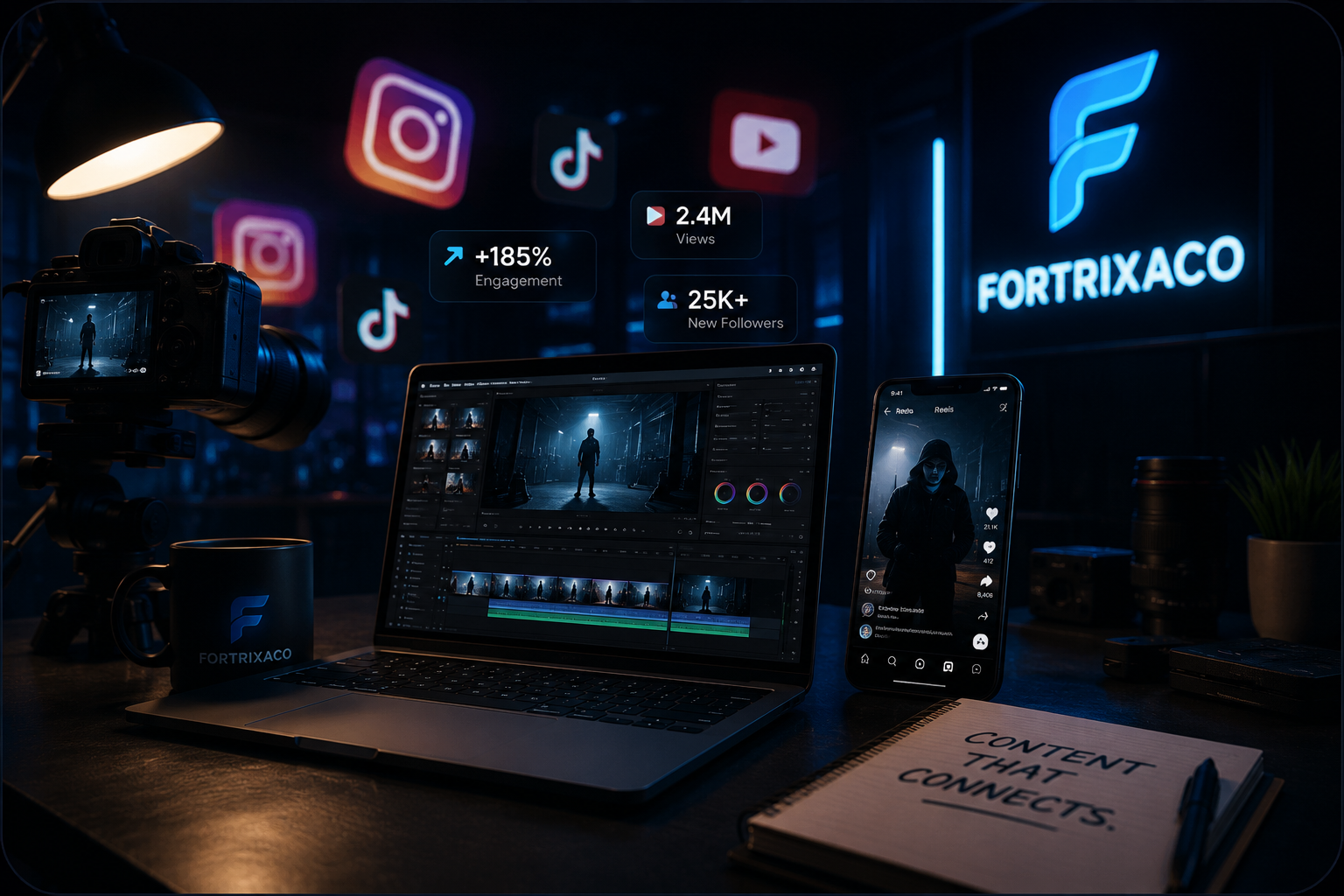 Video editing work